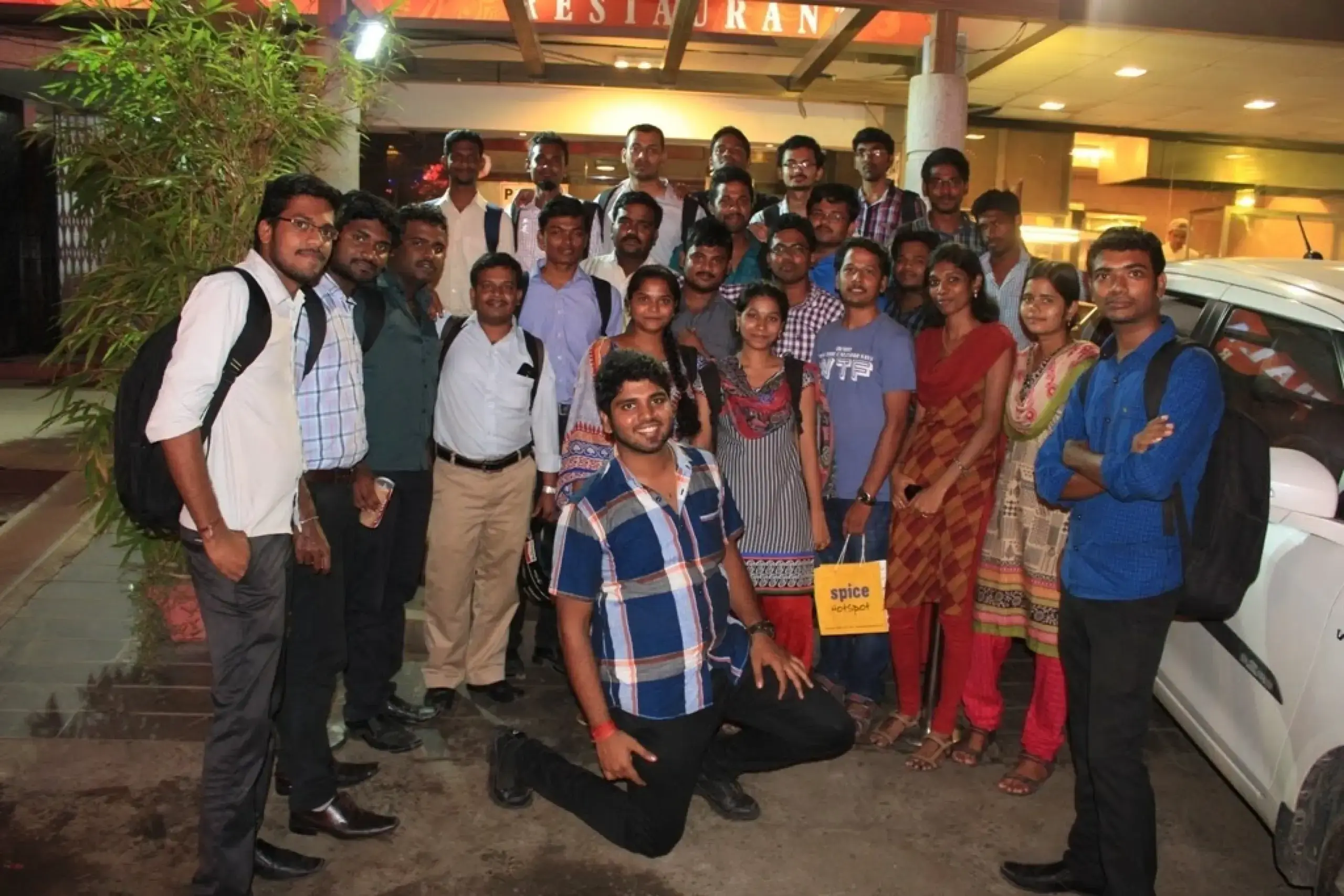Arulraj Aboorvasamy with Office Friends