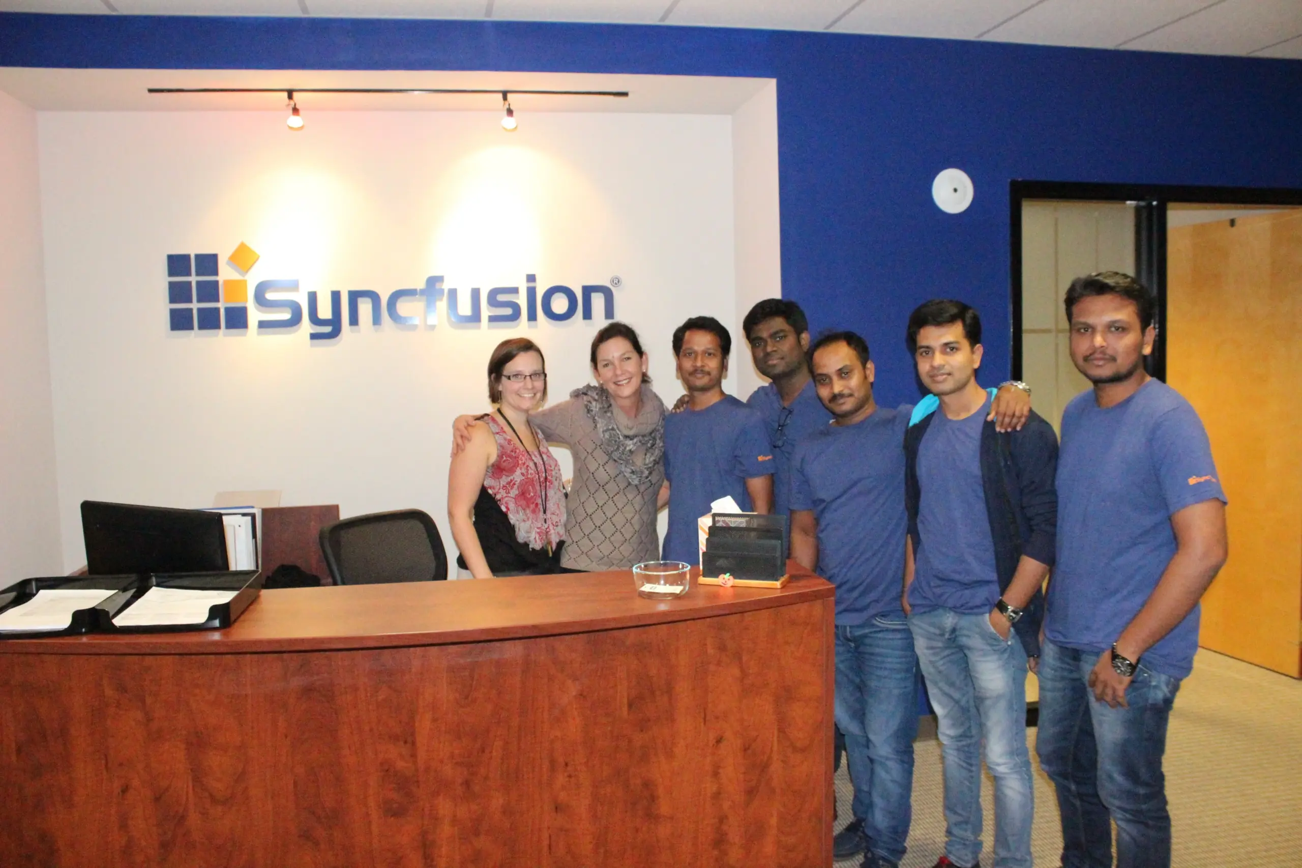 Arulraj Aboorvasamy with Office Teammates