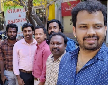 Arun Amuthakani with Office Mates