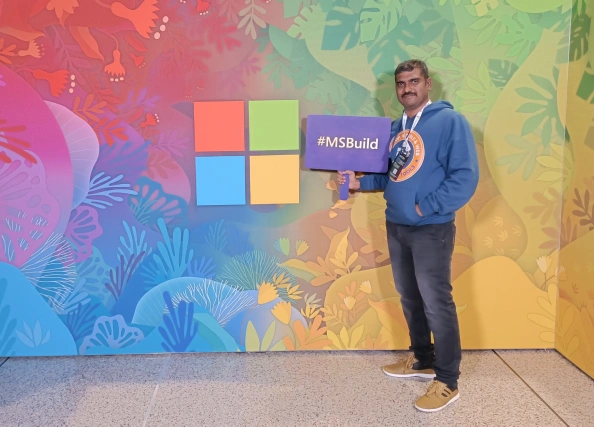 Balaji in microsoft meet