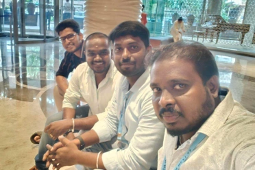 Balaji Sekar with friends in next event