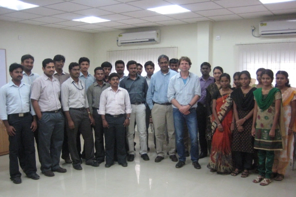 Balaji with daniel and team