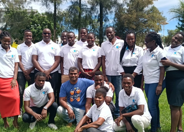 Balaji with kenya team