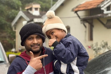 Baskaran Kumaravel with child