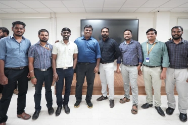Baskaran Kumaravel with team members