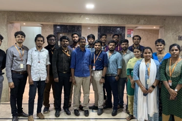 Baskaran Sethurajan with first batch leadedge