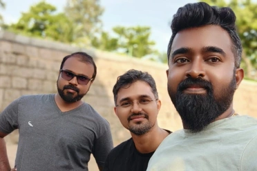Baskaran Sethurajan with office friends