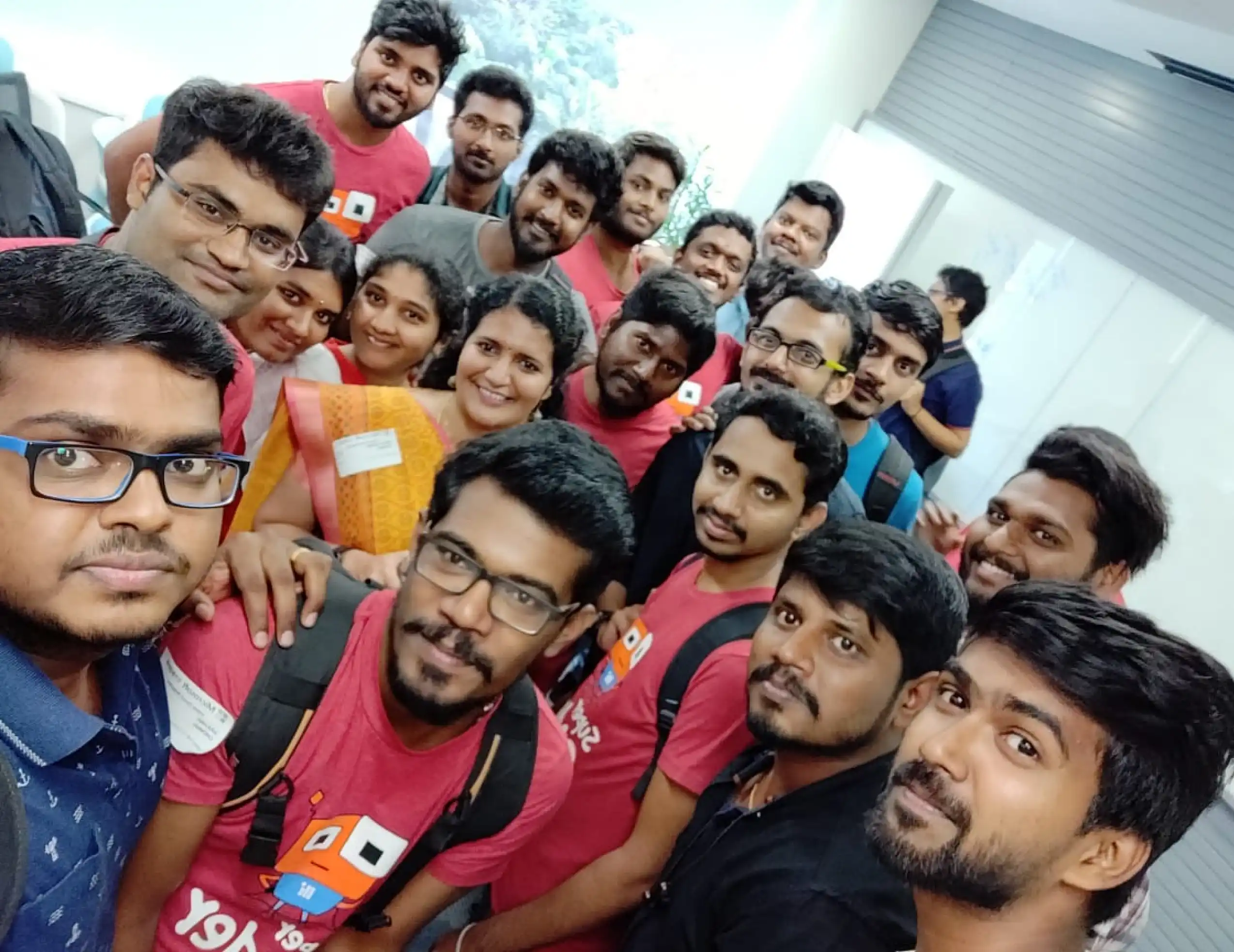 Boomigha Velayutham with Friends at Syncfusion