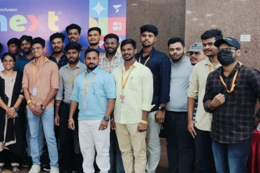 Chozarajan Pandiyarajan with Syncfusion Next team members
