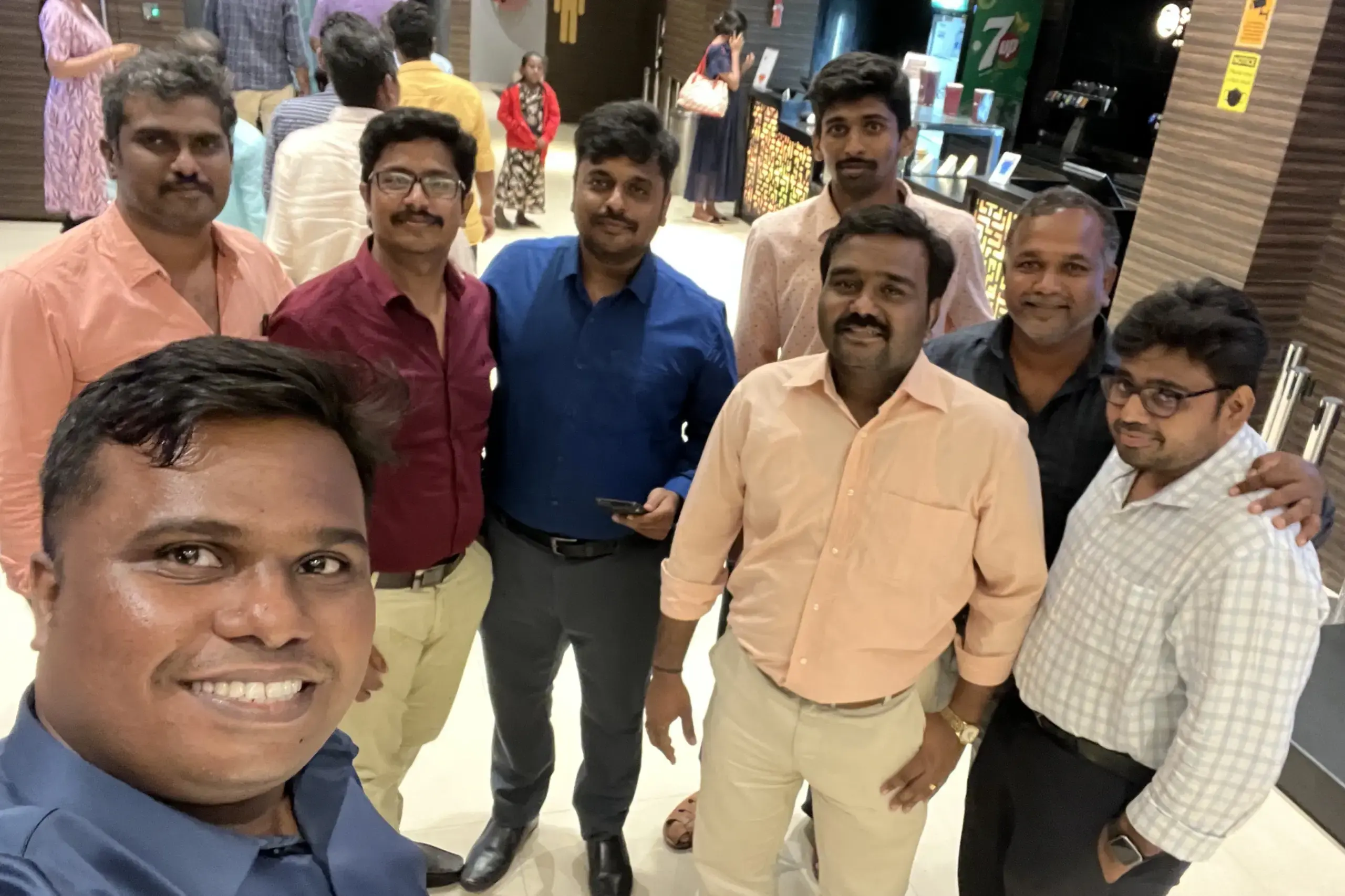 Christopher Issac Sunder Kanagaraj with Colleagues Selfie