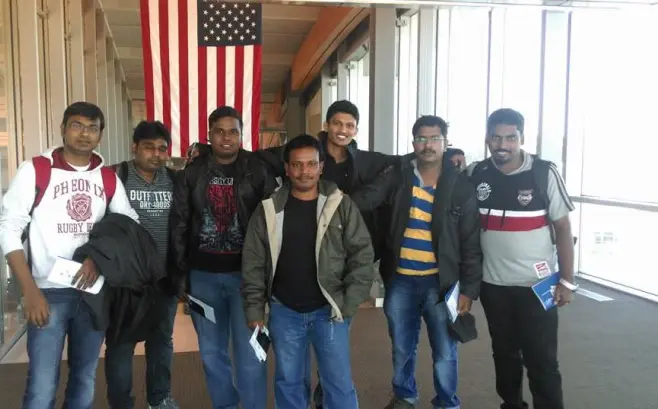 Christopher Issac Sunder Kanagaraj with Friends