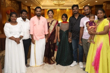 Deepak Gunasekaran with family members