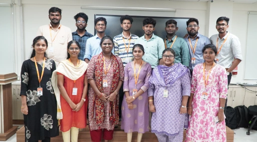 Farjana with her team in team meet up