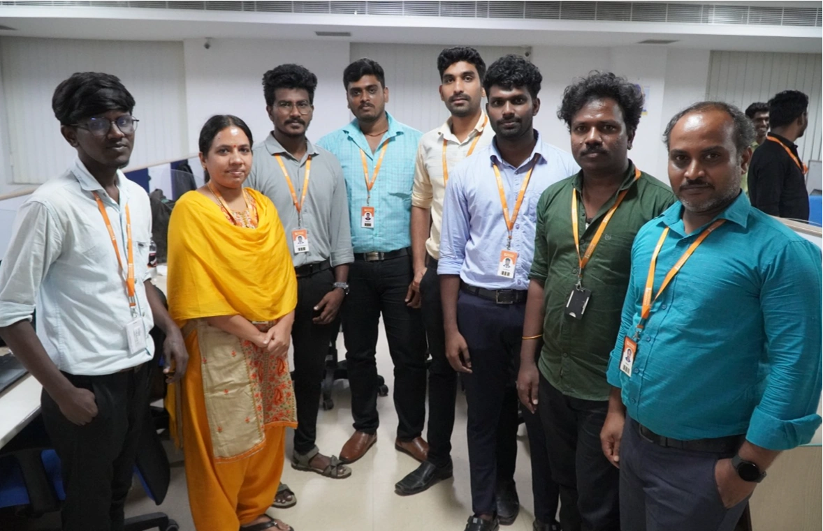 Ganesan Rengasamy Team at Office