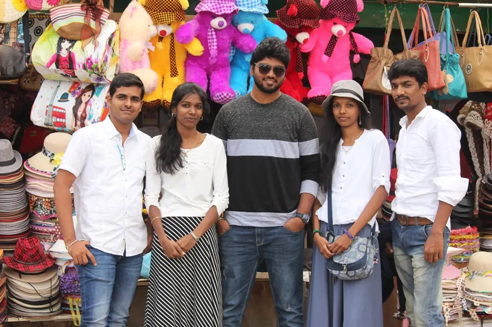 Gobalakrishnan with friends in a trip