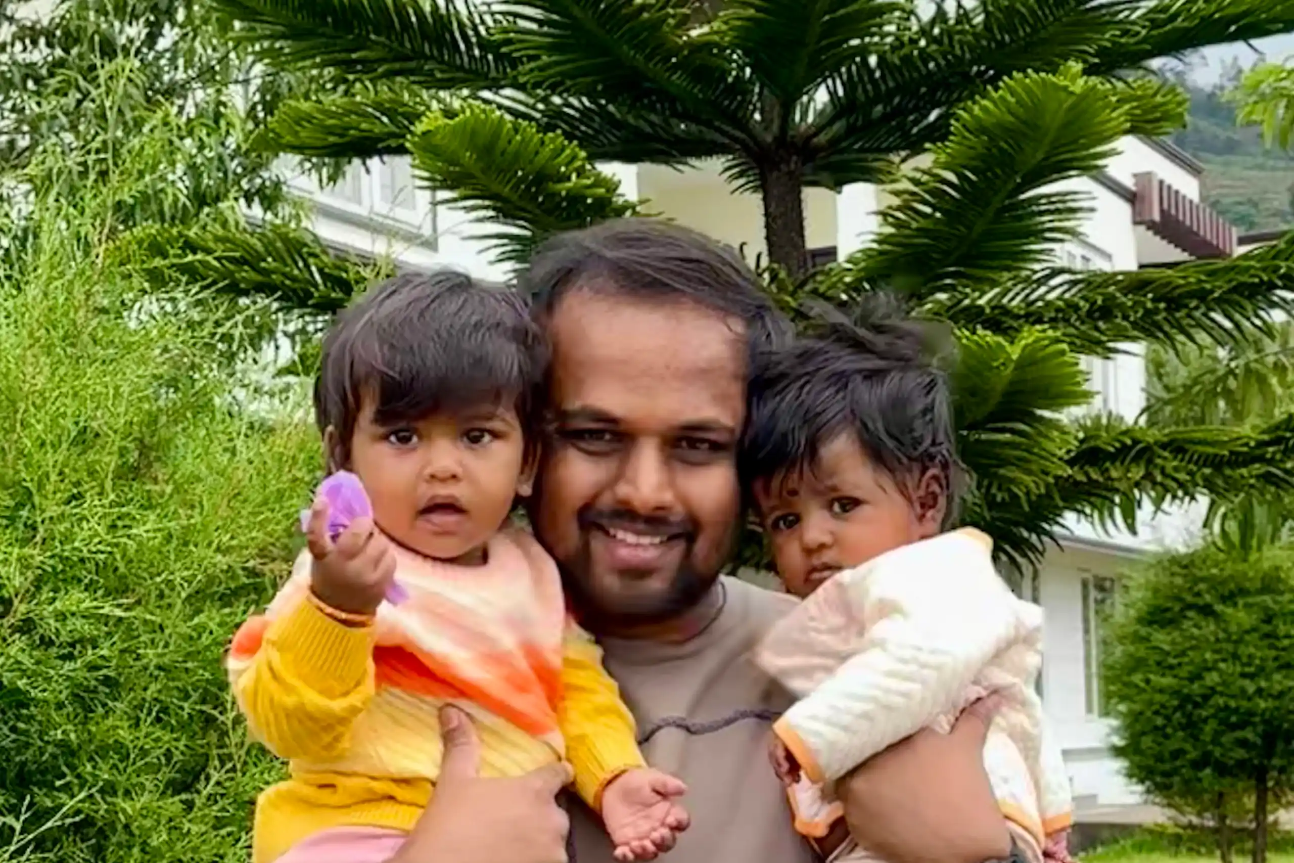 Gowtham Murugan with Child
