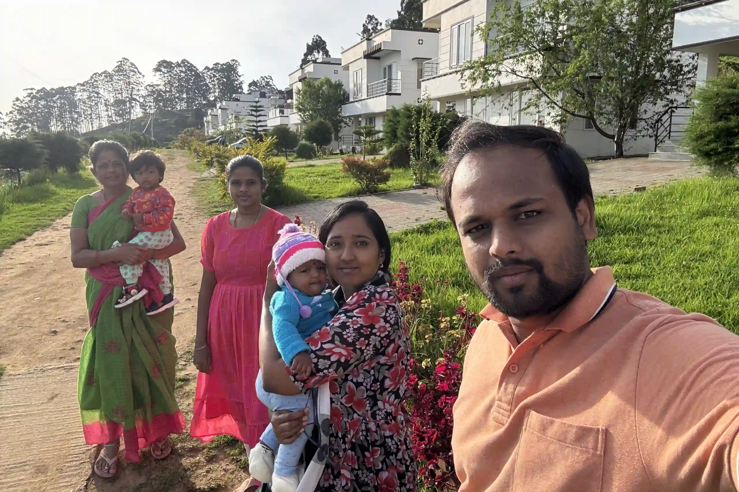 Gowtham Murugan with Family at Park