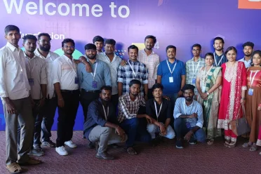 Gunasekaran T with his team mates and members in next event