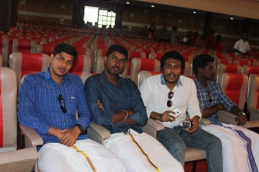 Jayaprakash Baskar with office friends in event