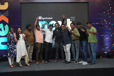 Jayaprakash Baskar with team members in next event