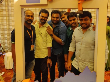 Jayaprakash kamaraj with his team mates in an cody frame