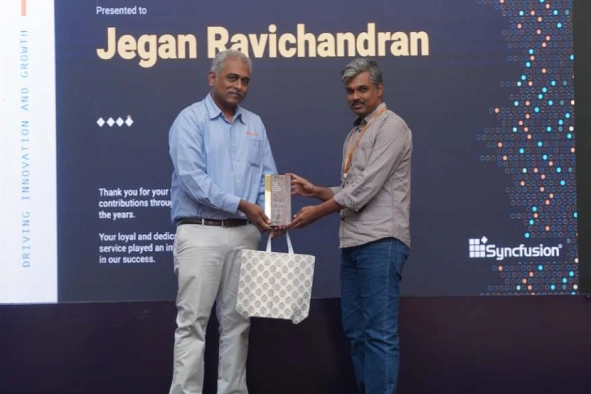 Jegan Ravichandran Award Receiving