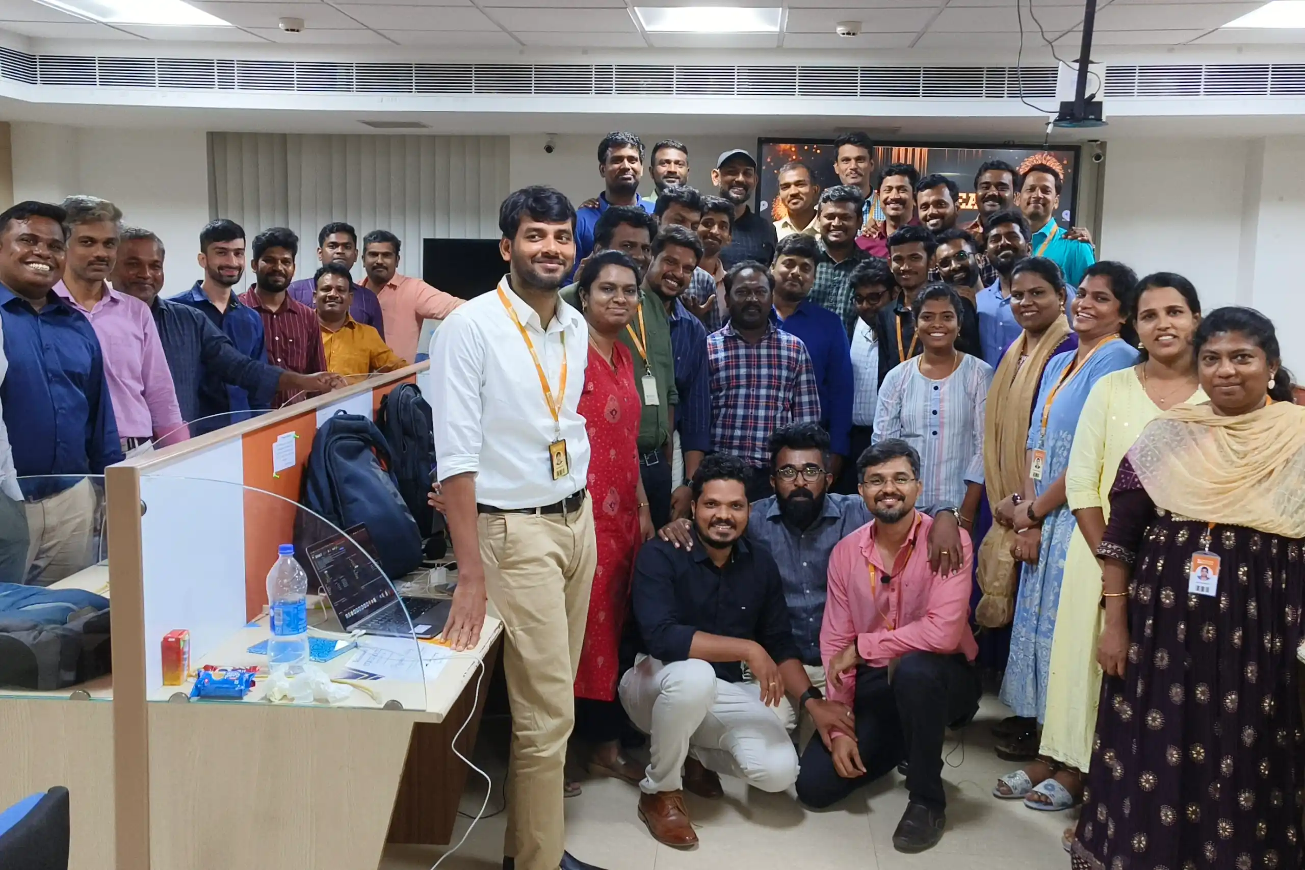 Jegan Ravichandran with Colleagues