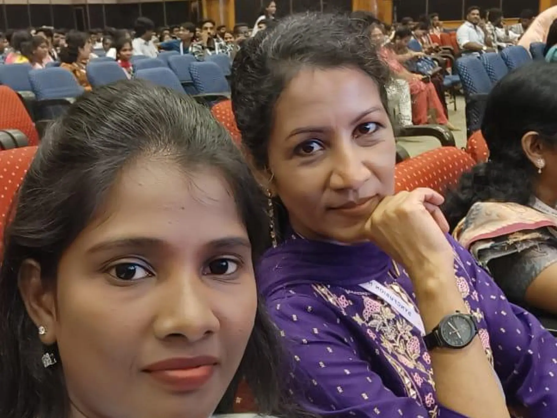 Johnsy Jeya Sophia Joseph Raj with Friends at Event
