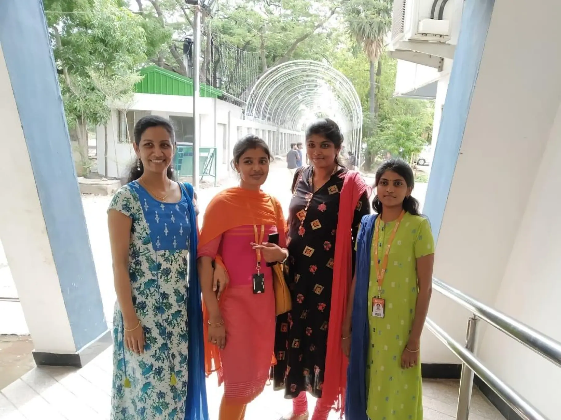 Johnsy Jeya Sophia Joseph Raj with Friends