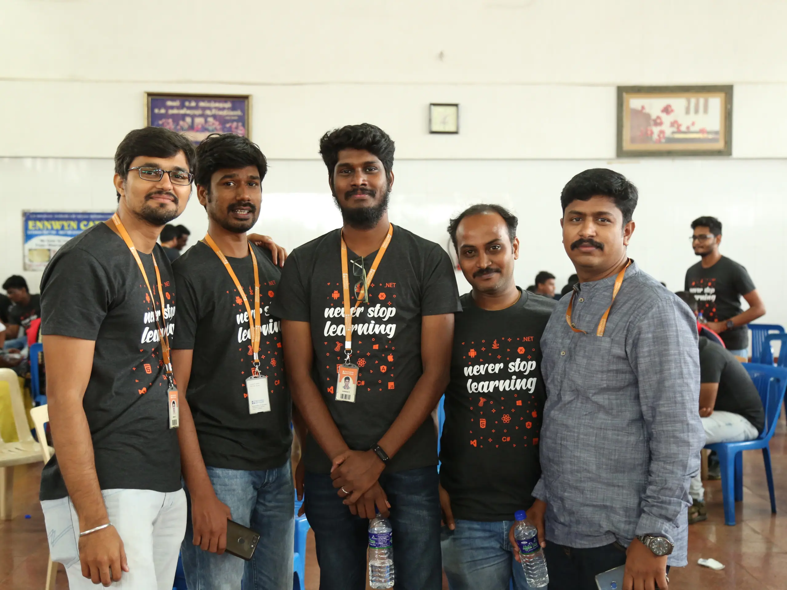 Karikalan with his friends in syncfusion day