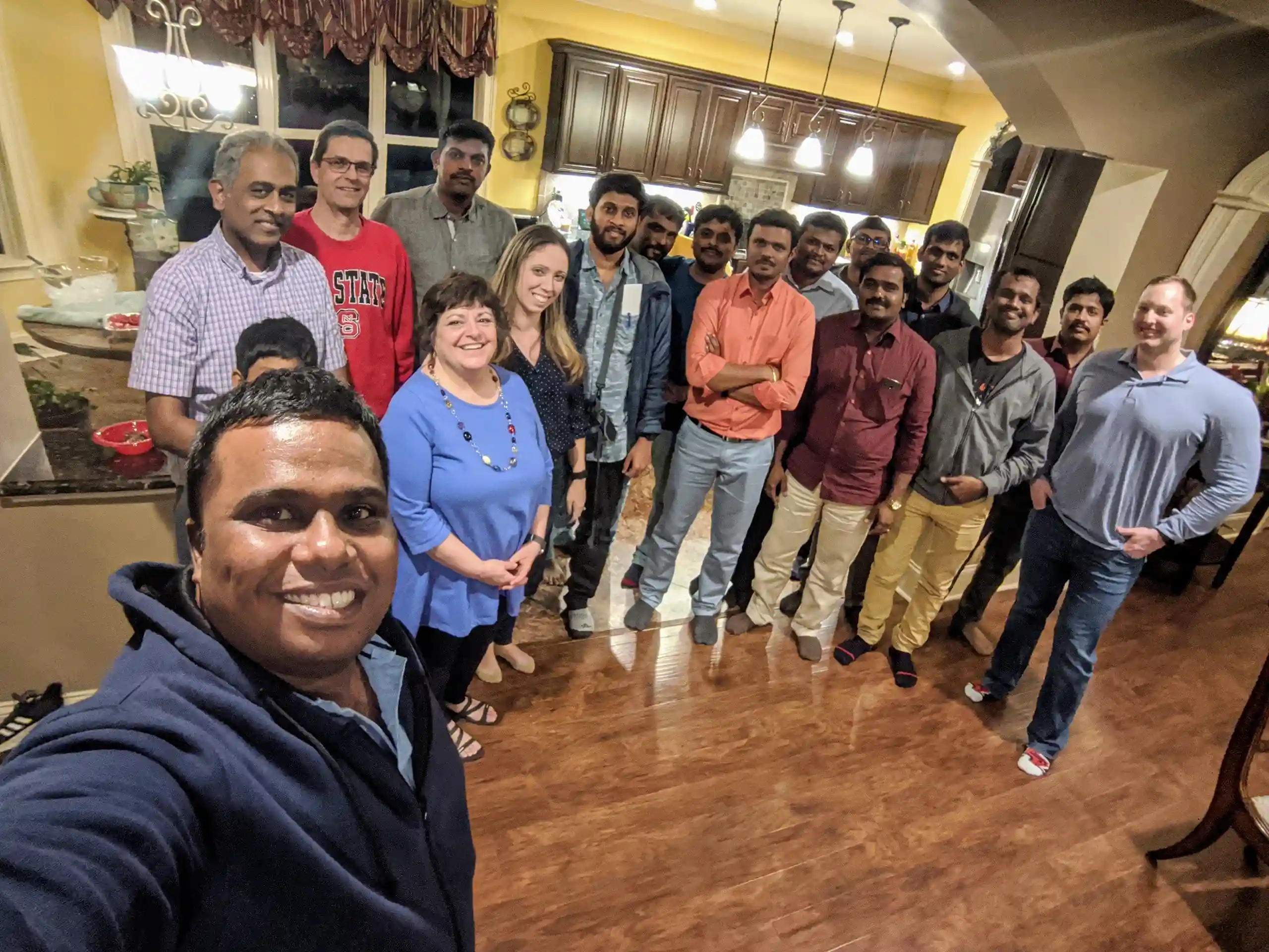 Karikalan with team and daniel
