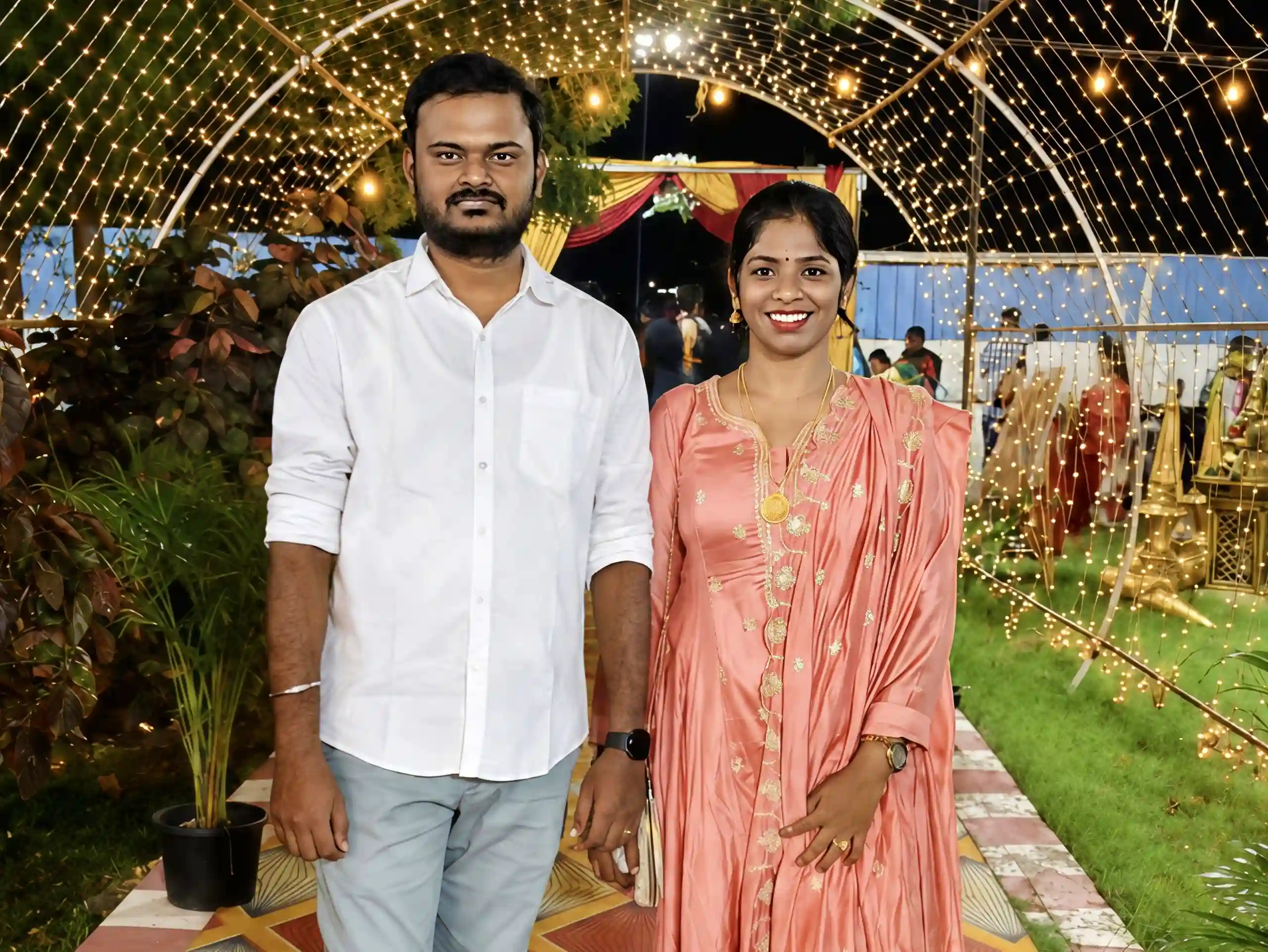 Karthick Ramasamy with Family at Function