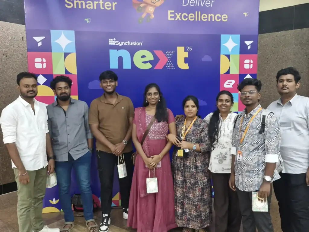 Karthick Ramasamy with Team