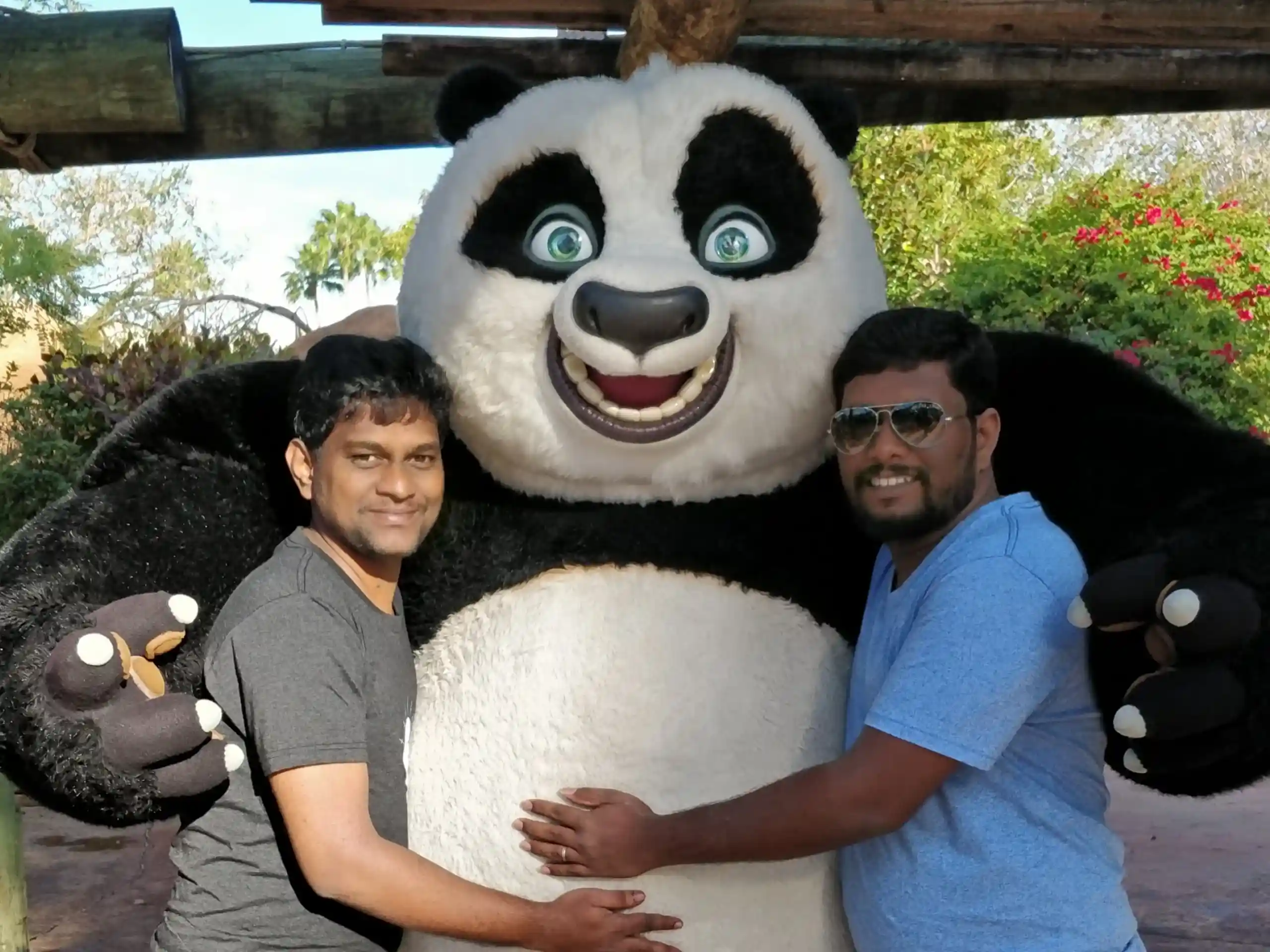 Karthick Thangasamy with Panda