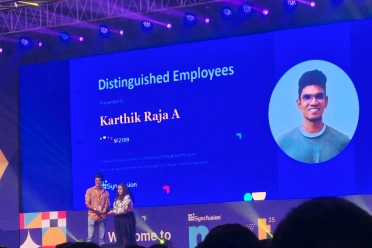 Karthik Raja Arumugam distinguished employee award