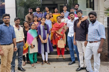 Karthik Raja Arumugam with team members