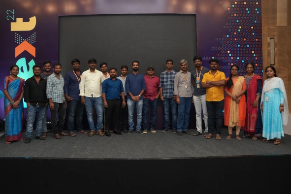 Karthikeyan with his team mates in next event