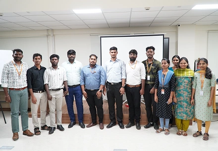 Karthikeyan with his team members in meetup