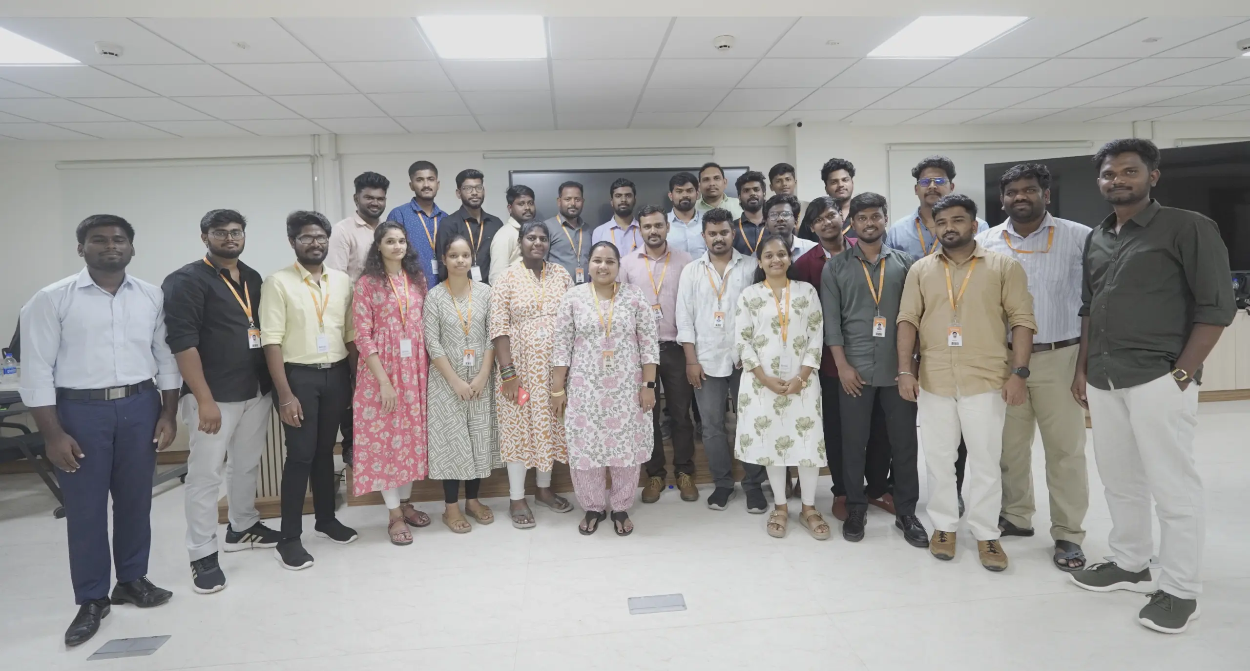 Keerthana with overall team in meetup