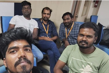 Mahendran Shanmugam with Colleagues
