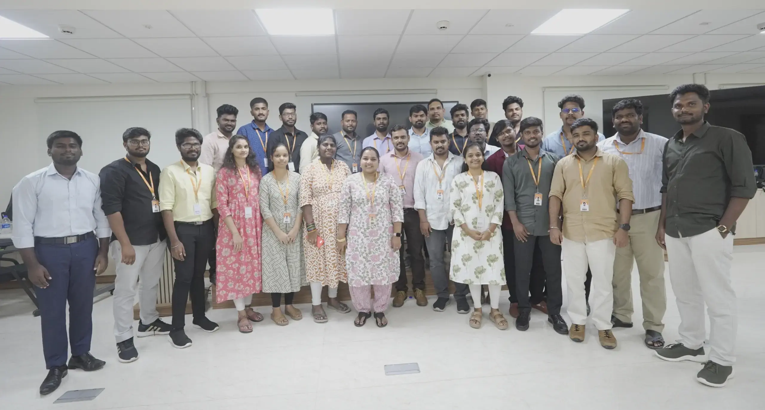 Mahesh palanisamy with his overall team