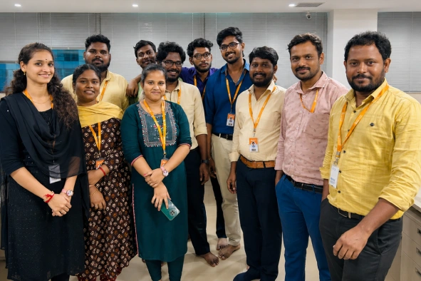 Mahesh palanisamy with his team