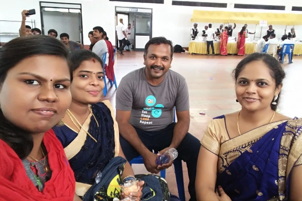 Maithiliy Karthikeyan with Rajendran Rathinam