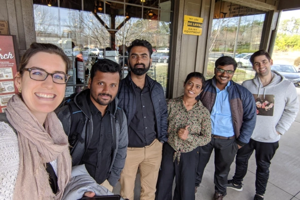 Maithiliy Karthikeyan with Team at US Office