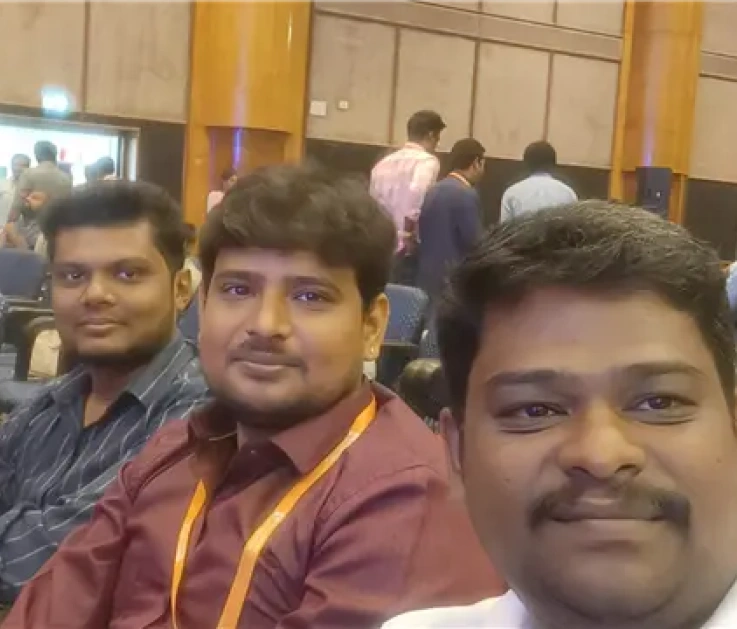 Manikandan Selvaraj with friends