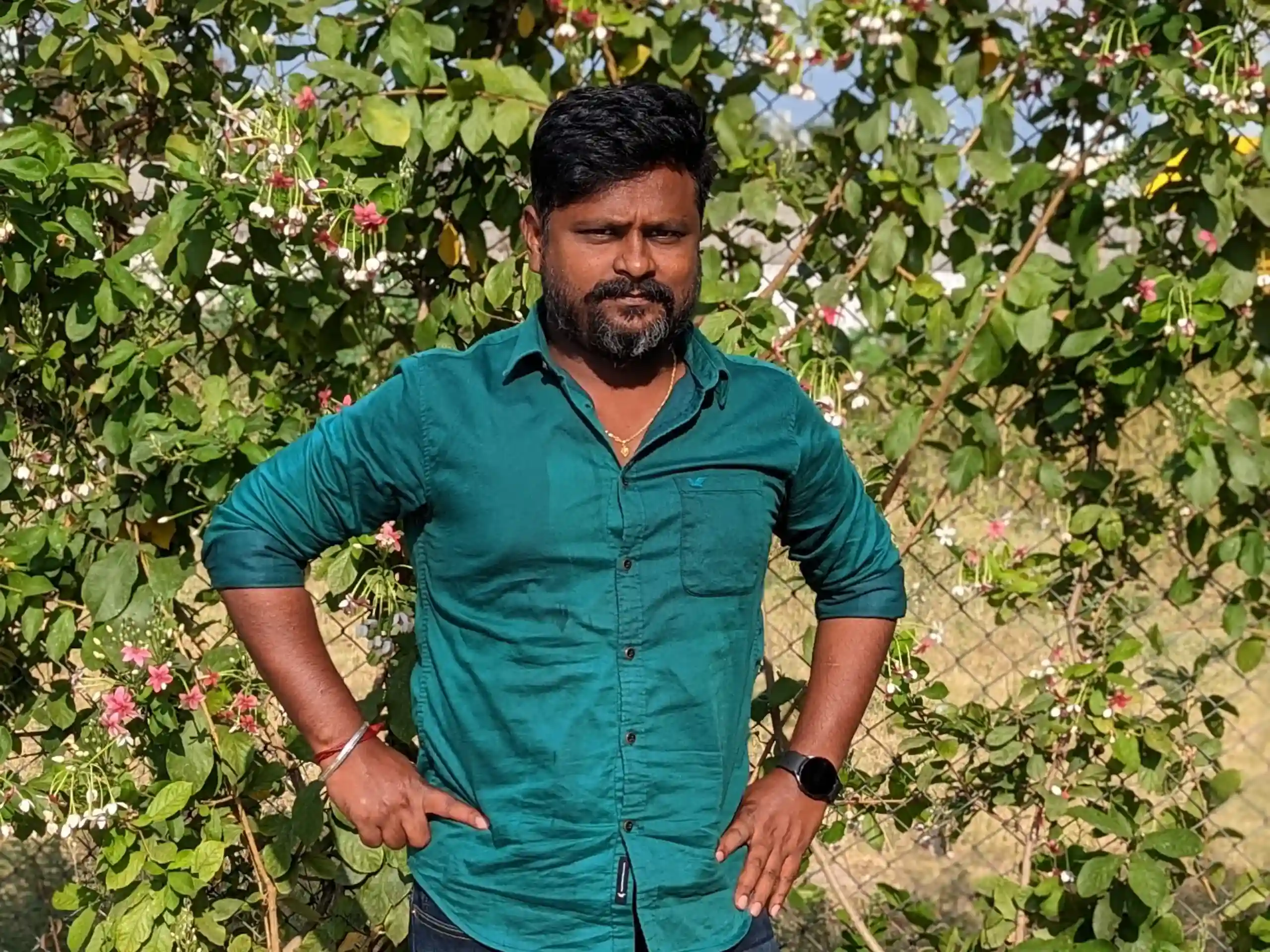 Manivannan Elangovan in Garden