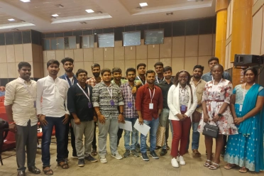 Manoj Babu with overall team at next event