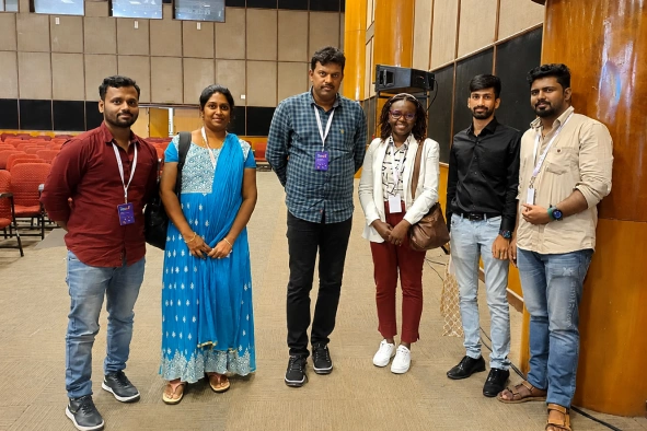 Manoj Babu with Velusamy and others