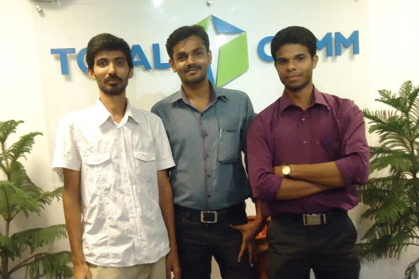 Martin Jebaraj with his old friends in old company