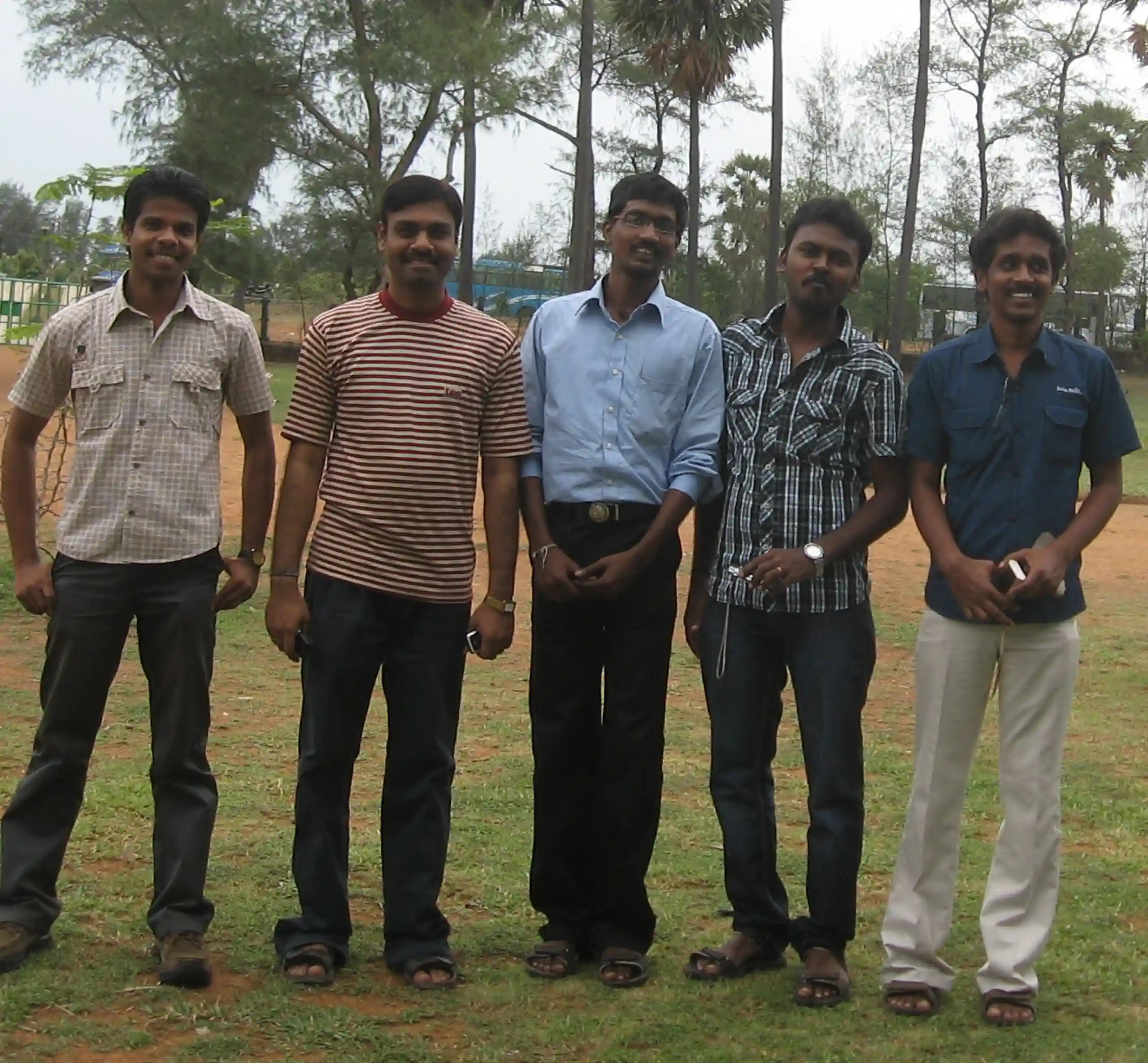Martin with old office friends